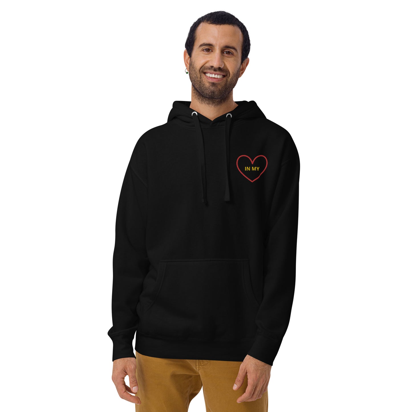 IN MY HEART - Embroidered Unisex Hoodie