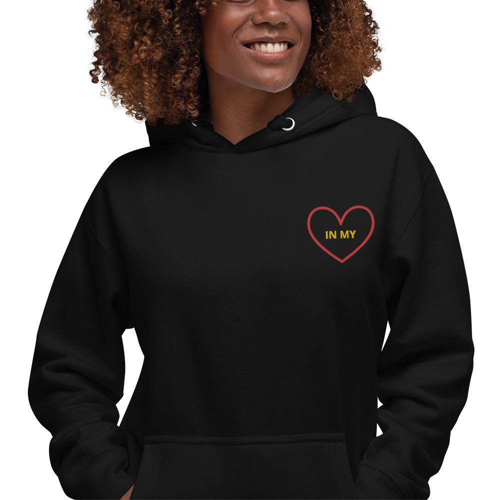 IN MY HEART - Embroidered Unisex Hoodie