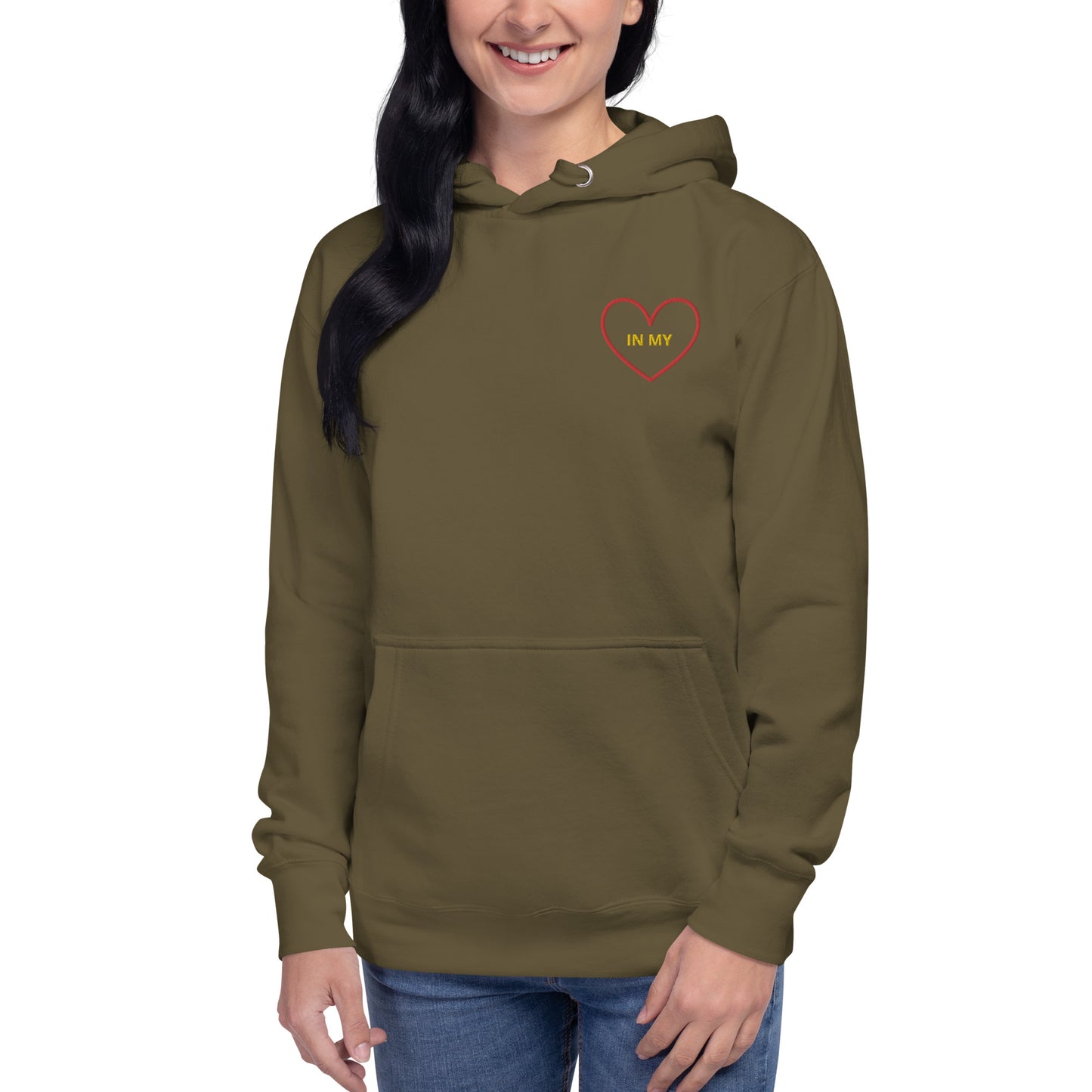 IN MY HEART - Embroidered Unisex Hoodie