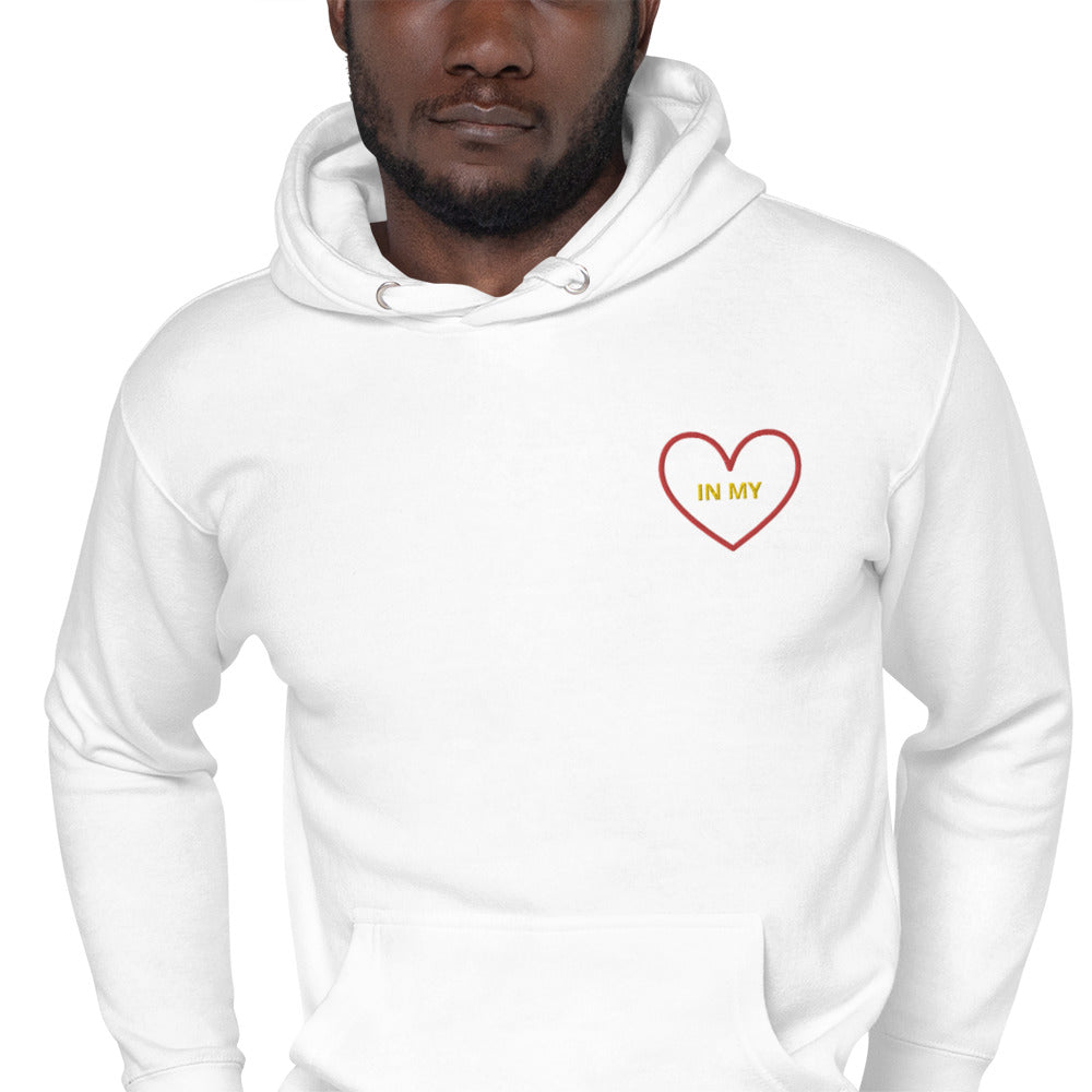 IN MY HEART - Embroidered Unisex Hoodie